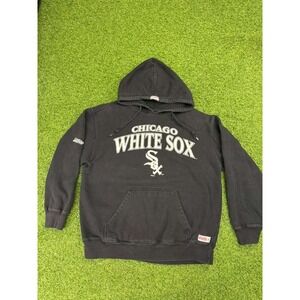 Stitches Athletic Gear MLB Chicago White Sox Hoodie Mens Medium Black Sportswear